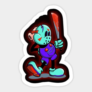 Friday 13 Cartoon Sticker